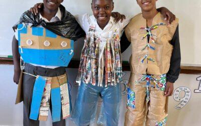Grade 7 recycled fashion project